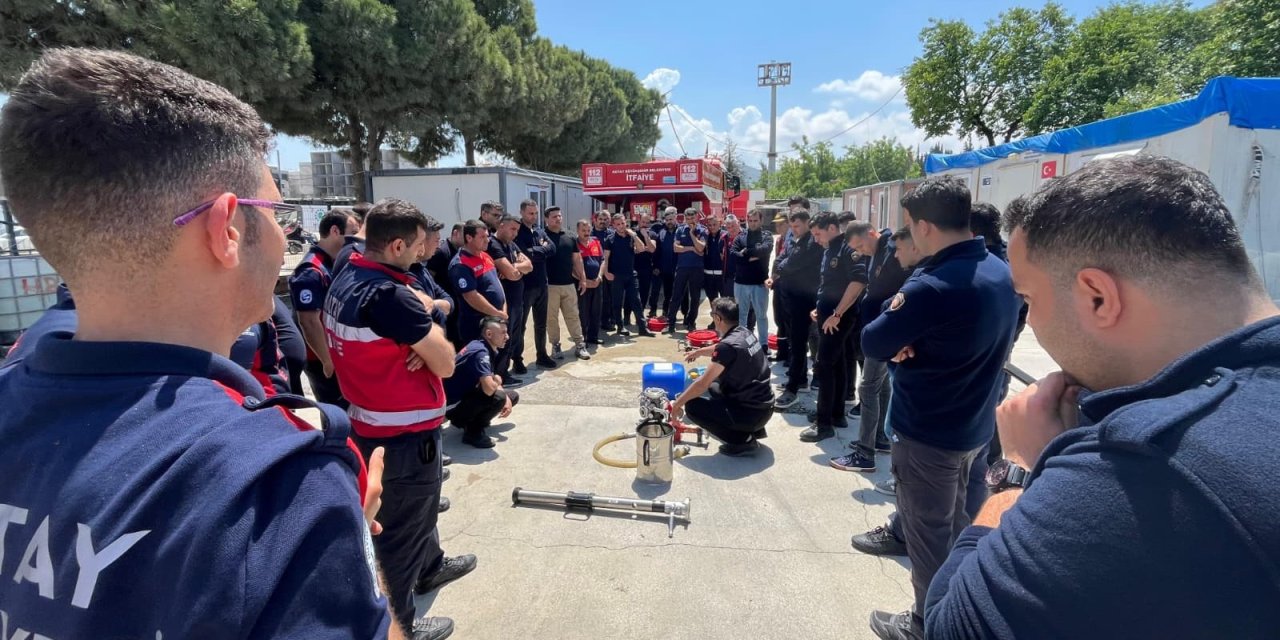 Konya ve Hatay itfaiyelerinden ortak çalışma