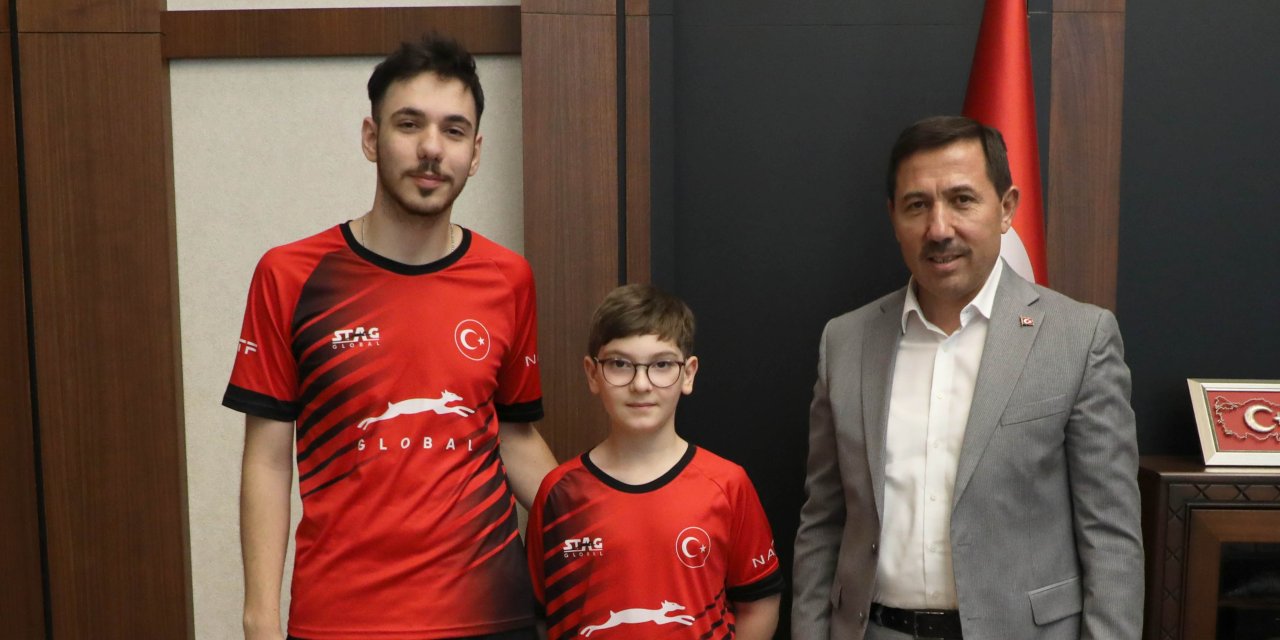 Hasan Kılca, Avrupa ikincisi Tahir Efe’yi ağırladı