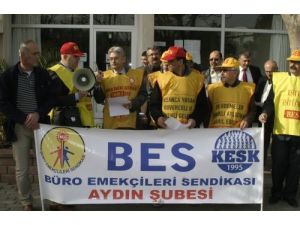 Bes Aydın Şube Başkanı Gündüz Maaş Zamlarını Protesto Etti