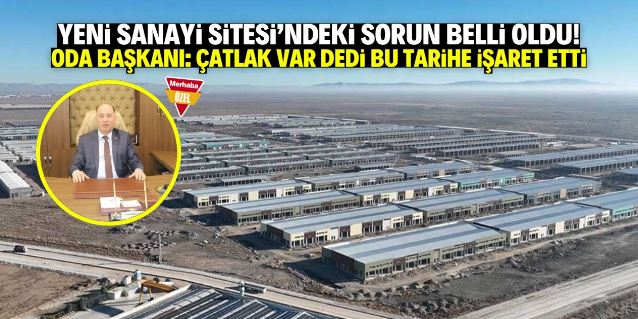 Yeni Motorlu Sanayi Sitesi'ndeki sorunu başkan açıkladı! Herkes şaşırdı