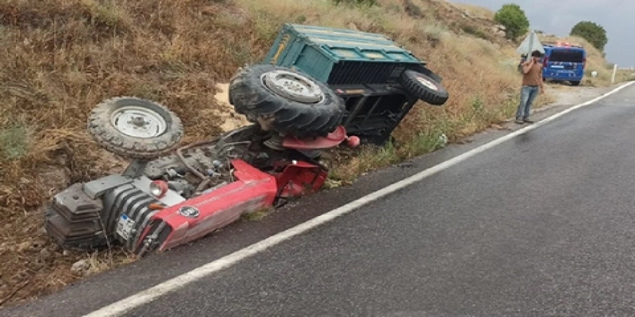 Konya'da traktör kazası: 1 kişi öldü