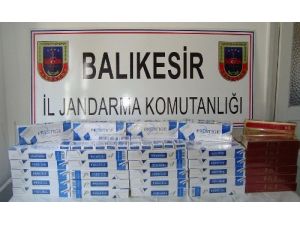 Gönen'de Bin 245 Paket Kaçak Sigara Ele Geçirildi