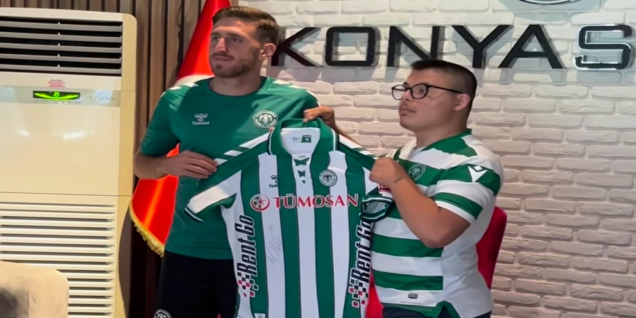 Konyasporlu Melih’ten çok özel hareket