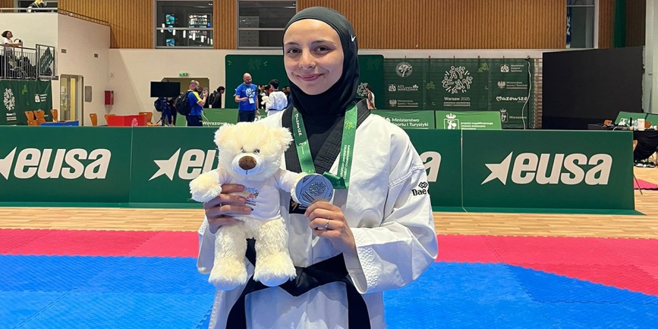 Meram Belediyesporlu Saliha  Avrupa ikincisi oldu