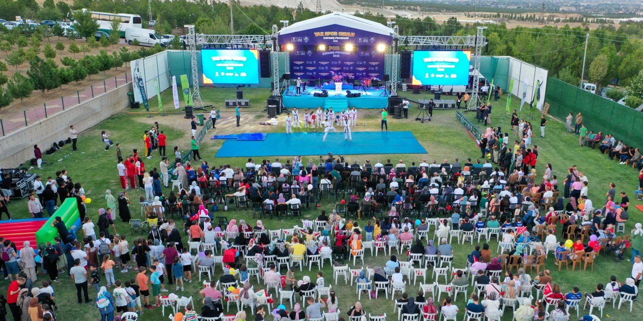 Meram'da yaz spor okullarına coşkulu kapanış