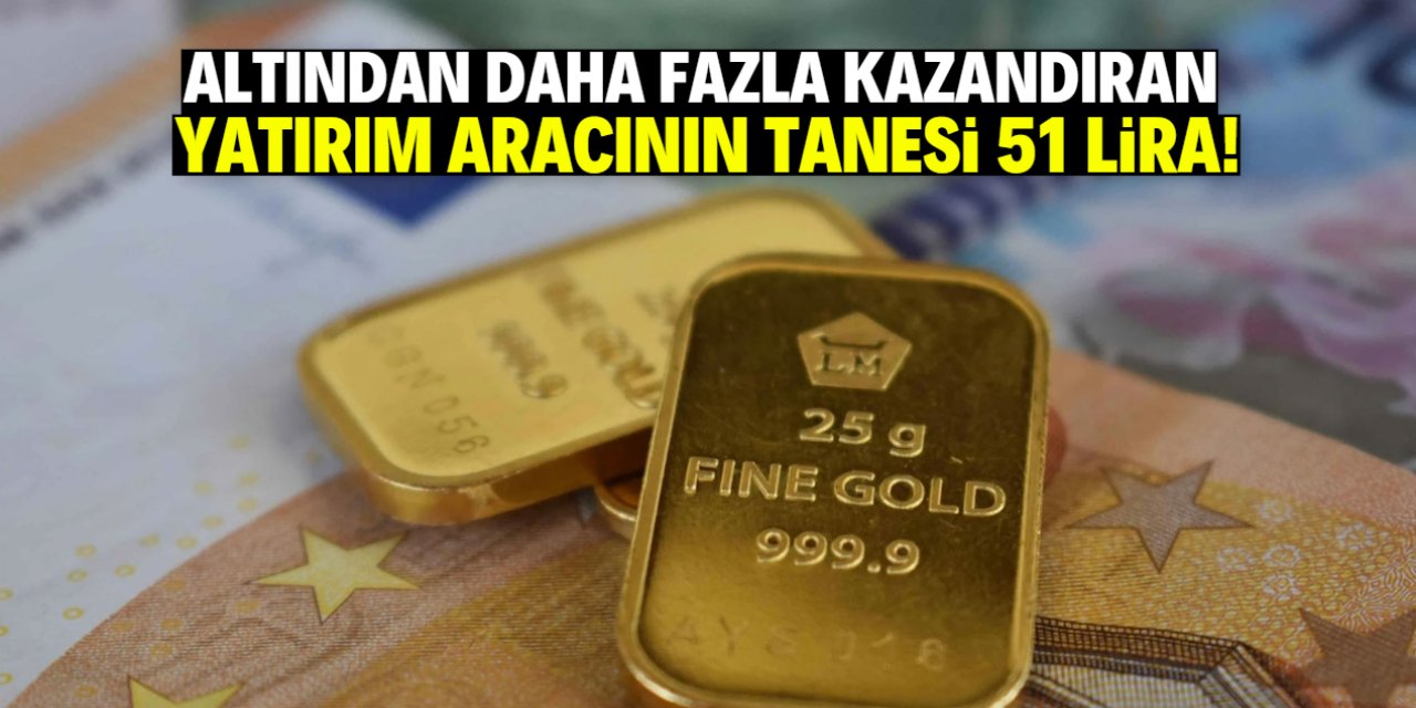 Altından daha fazla kazandıran yatırım aracının tanesi 51 lira!