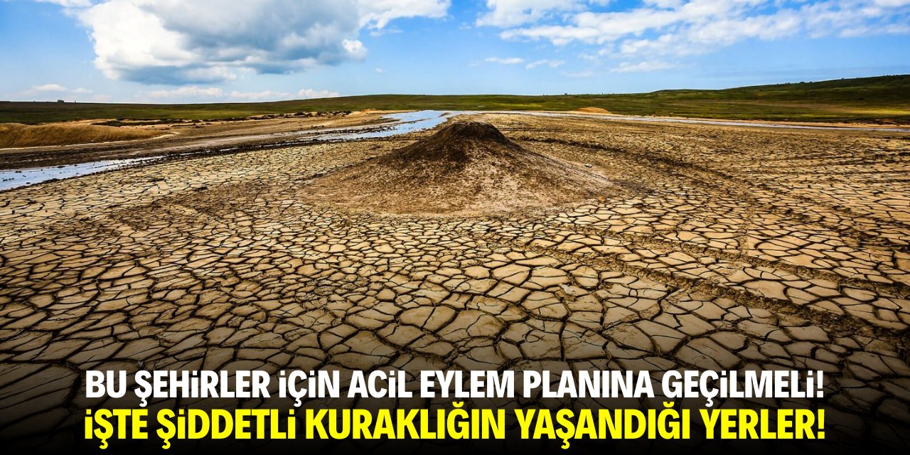 İşte şiddetli kuraklığın yaşandığı şehirler! Acil eylem planı gerekli