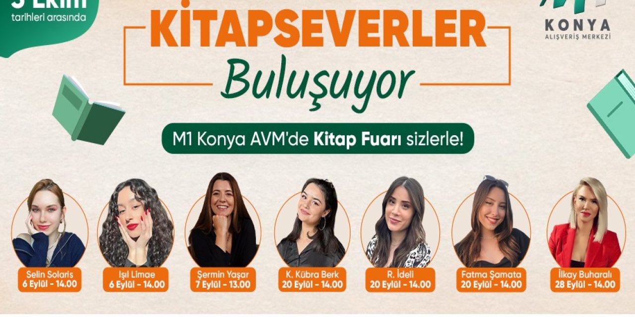 Kitapseverler M1 Konya AVM’de buluşacak