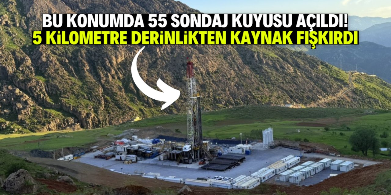 Türkiye kaynak sorununu 55 sondajla çözdü! Bu konumda 5 kilometre derinliğe inildi