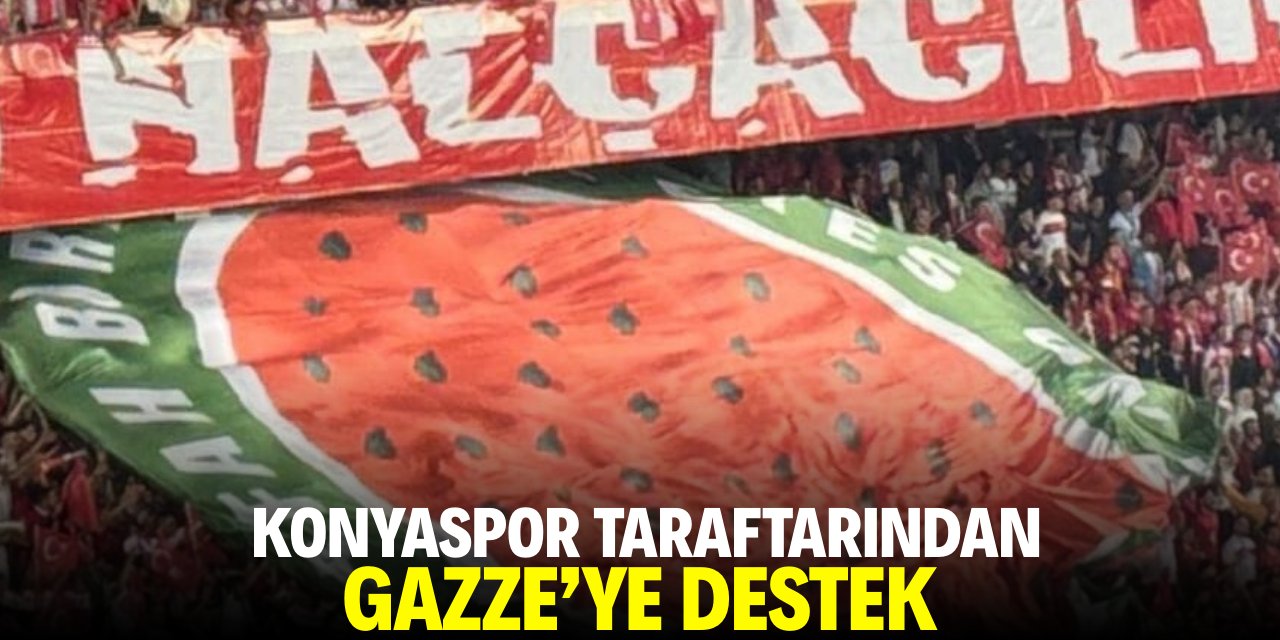 Konyaspor taraftarından Gazze'ye destek
