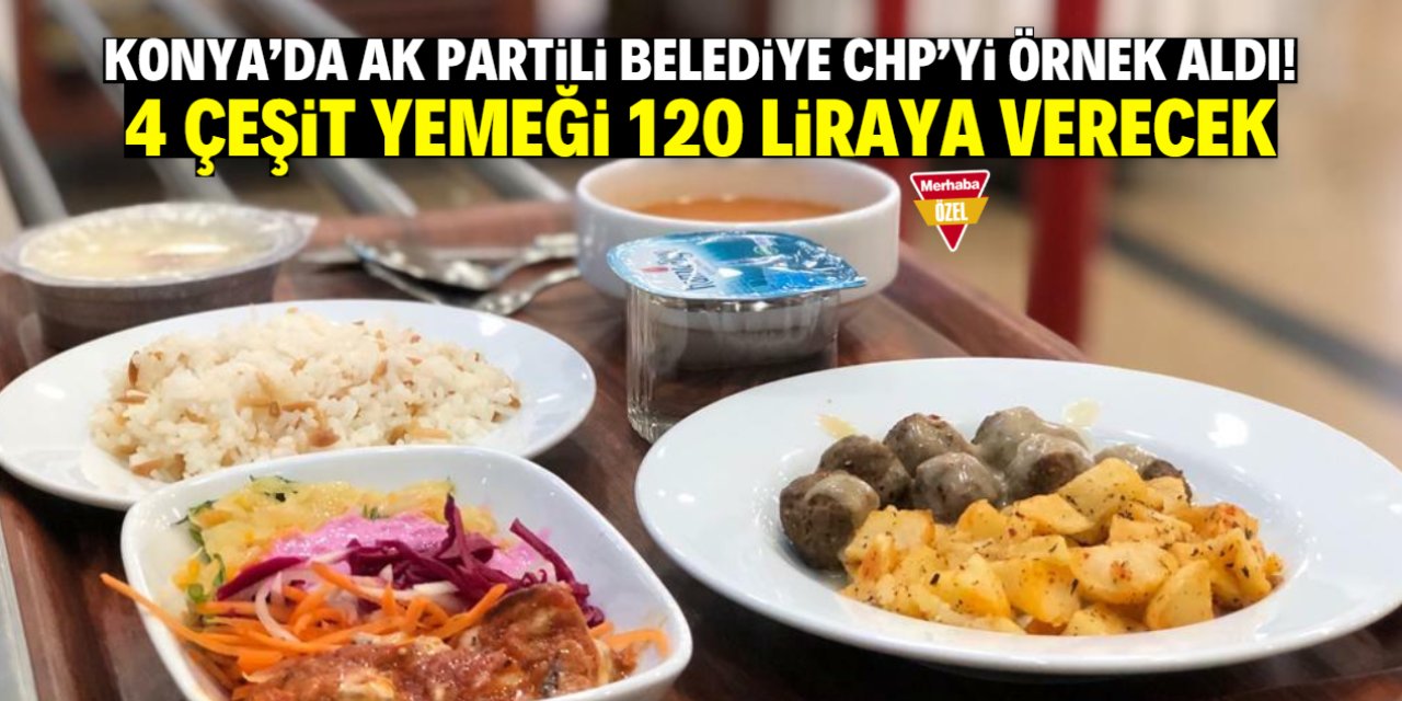 Konya'da CHP'li belediyeler AK Parti'ye örnek oldu! Kent lokantasının benzeri açıldı