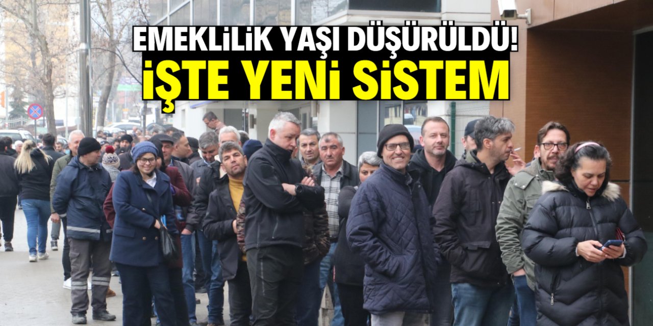 Emeklilik yaşı 58'e düştü