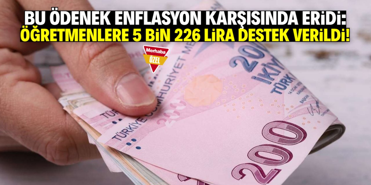Öğretmenlere verilen destek eridi! Hesaplara sadece 5 bin 226 lira yattı