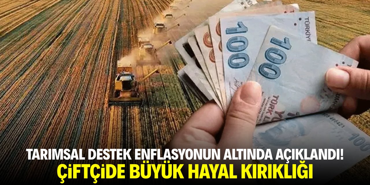 Tarımsal destek enflasyonun altında açıklandı! Üreticide hayal kırıklığı