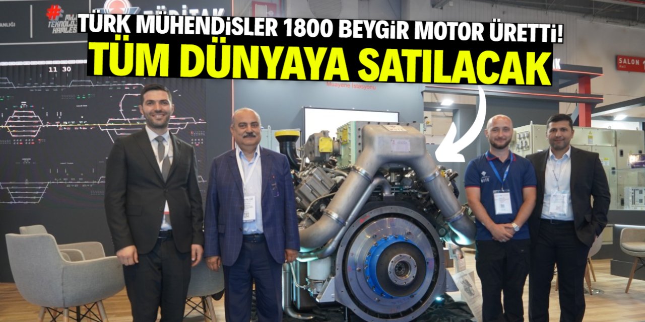 Türk mucitler 1800 beygir gücünde motor yaptı! Ser üretime geçilecek