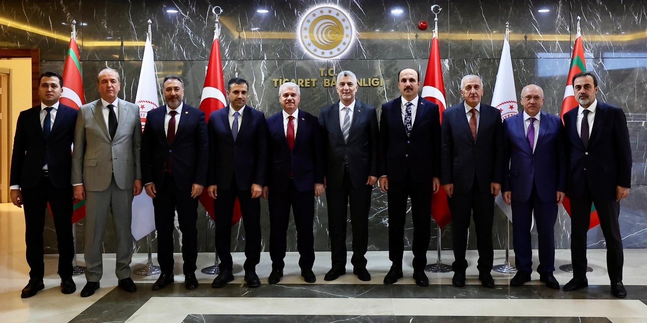 Konya heyeti bakanlarla bir araya geldi