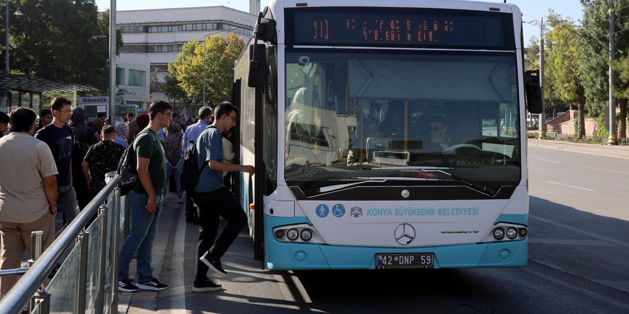 Konya'da yeni üniversitelilere ücretsiz ulaşım