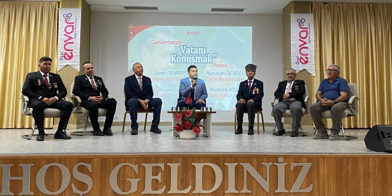 Gaziler vatan sevgisini anlattı