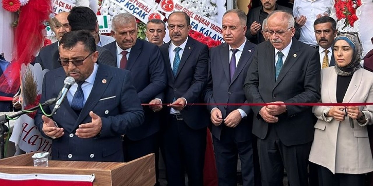 MHP Çumra ilçe teşkilat binası açıldı