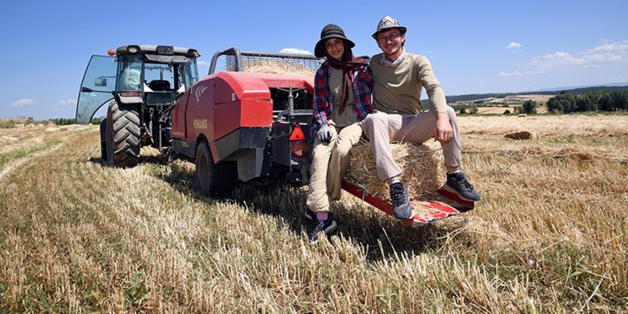 Üniversite mezunu çift çiftçilik yapıyor