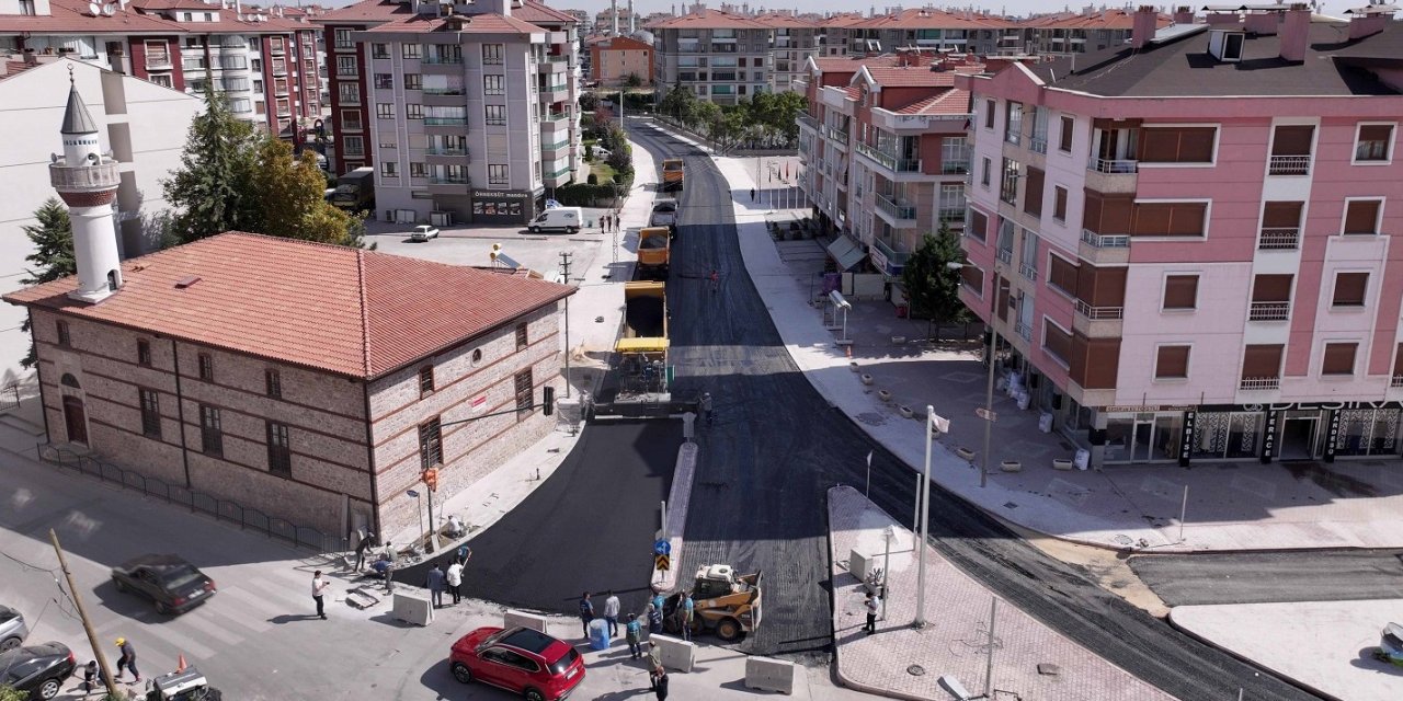 Karakayış'ta asfalt çalışması tamamlandı