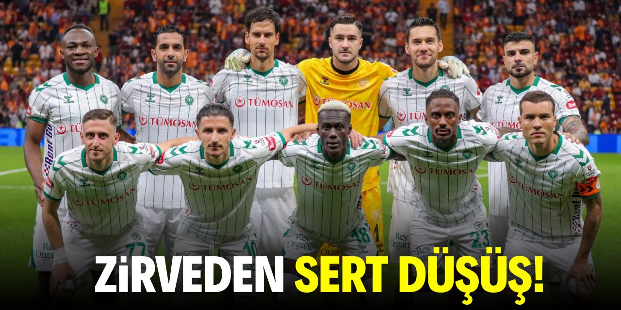 Konyaspor’da zirveden sert düşüş