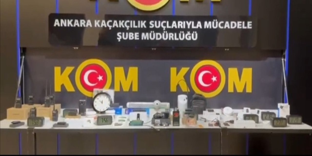 Dinleme ve görüntü alma cihazları ele geçirildi