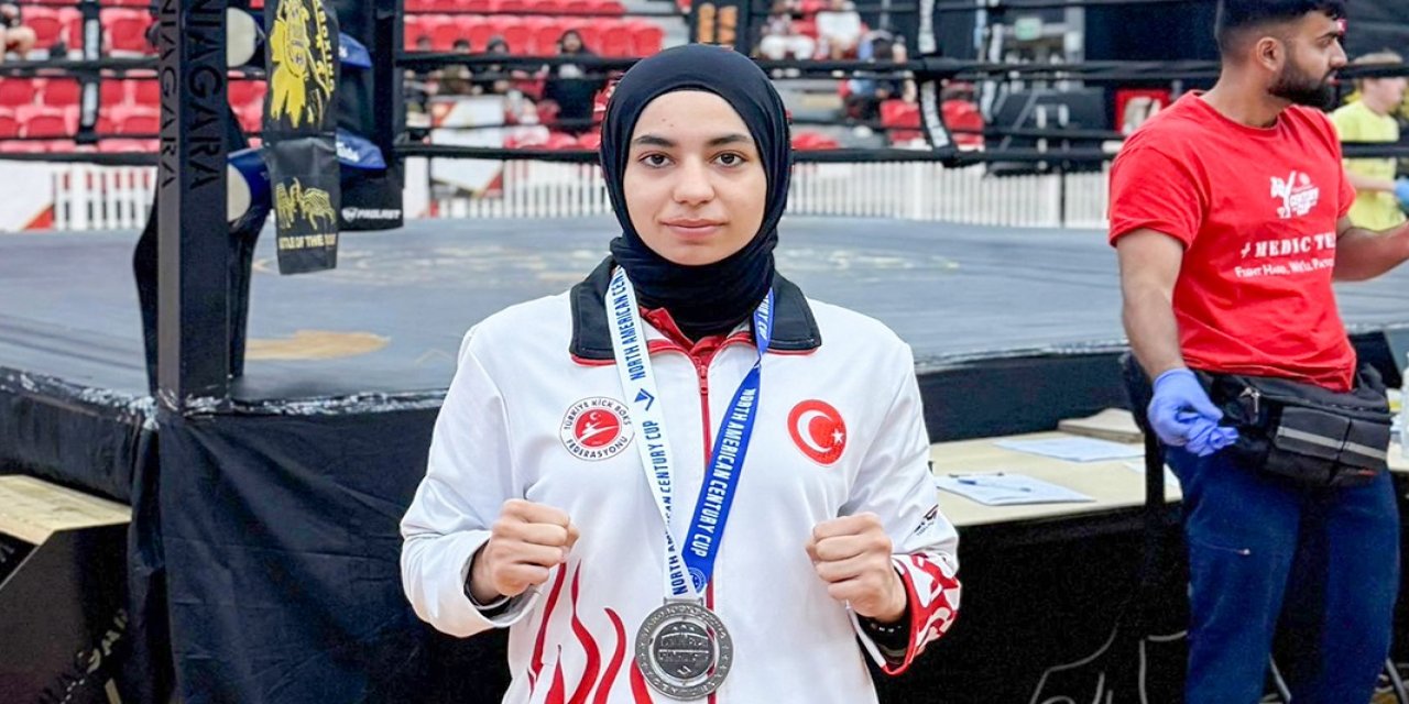 Meramlı Ayşe Ebrar Kanada’dan gümüş madalya ile döndü