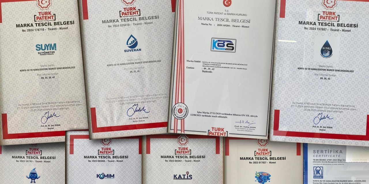 KOSKİ'nin yazılım sistemleri tescillendi