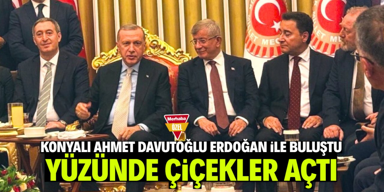 Konyalı Ahmet Davutoğlu yıllar sonra Erdoğan ile buluştu, yüzü güldü