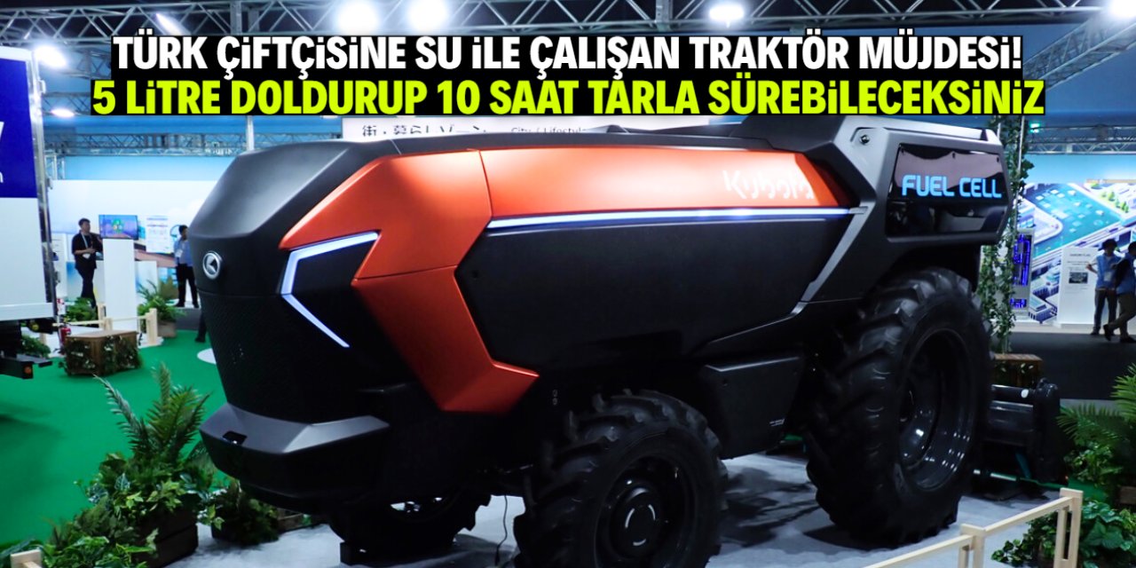 Türk çiftçisine su ile çalışan insansız traktör müjdesi! 5 litreyle 10 saat tarla sürecek