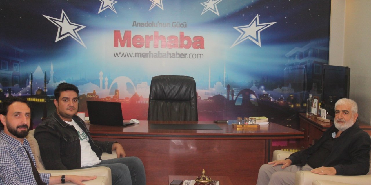 Burhan Nokta, Merhaba Gazetesi’ni ziyaret etti