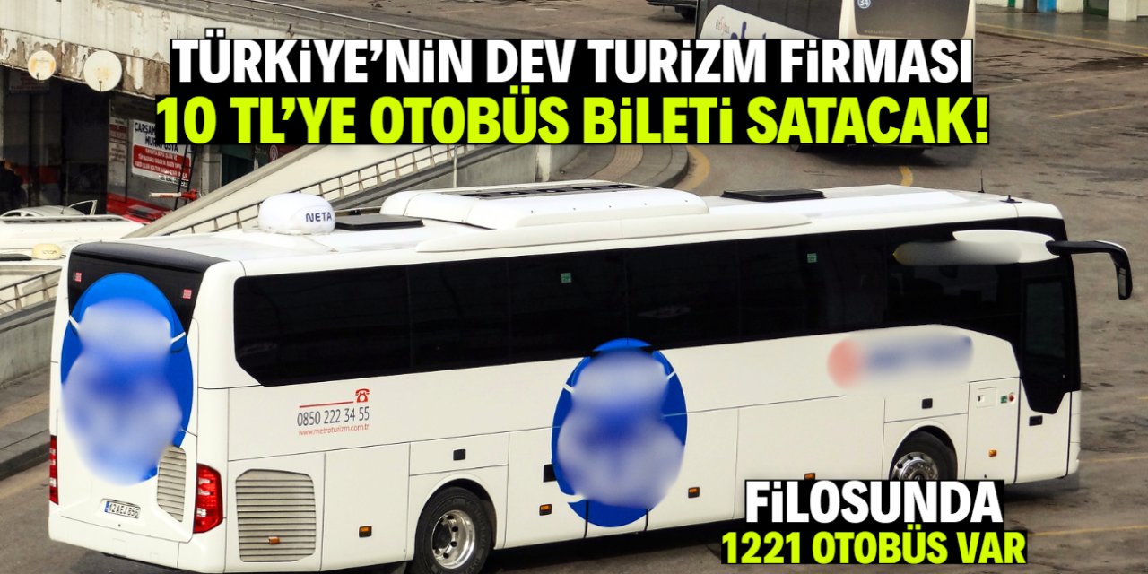 Türk turizm devi 10 TL'ye şehirler arası otobüs bileti satacak!