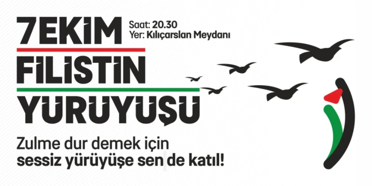 Konya Büyükşehir Filistin Yürüyüşü