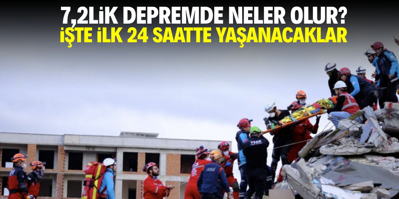 7,2'lik depremde neler olur! İşte ilk 24 saatte yaşanacaklar