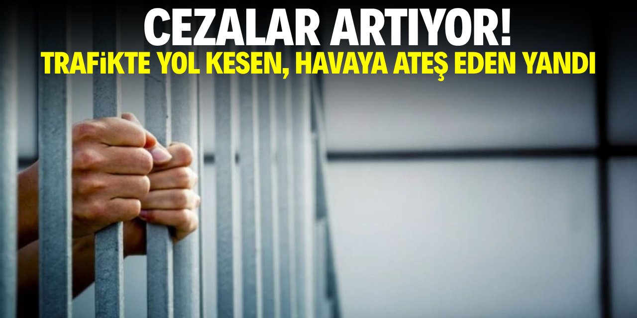 Cezalar artıyor! Trafikte yol kesen, havaya ateş eden yandı