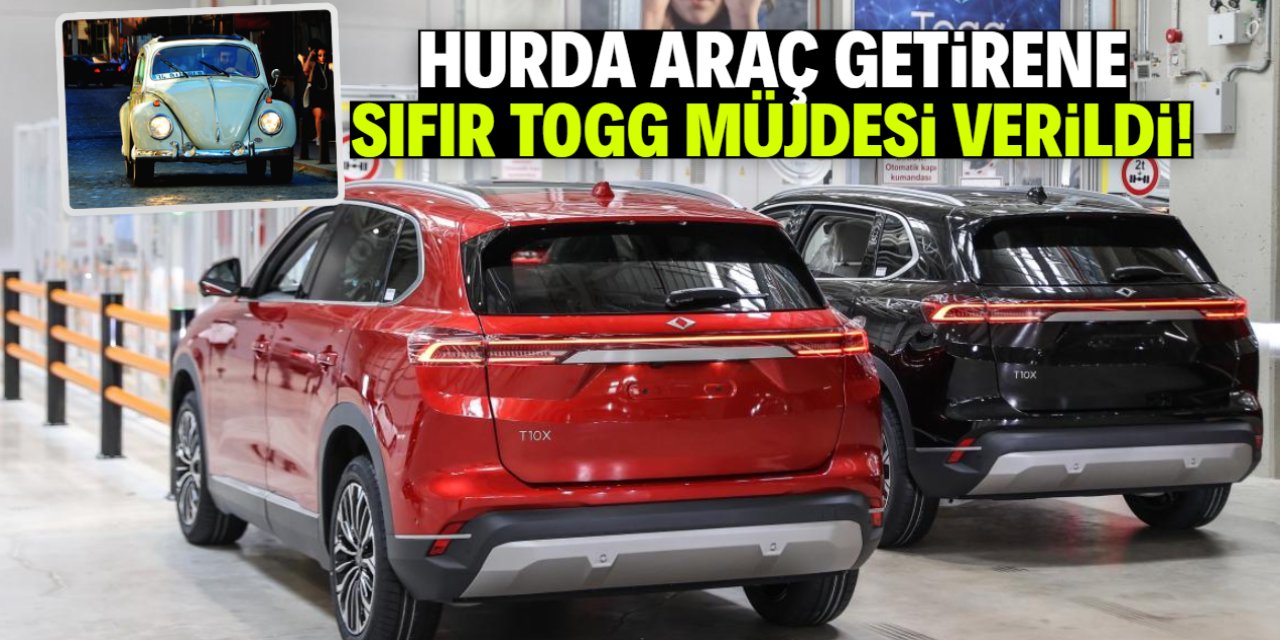 Hurda araç getirene TOGG T10X müjdesi! Hibe edilecek