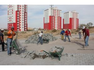 Nevşehir’de 155 Bin Metrekare Parke Taş Döşendi