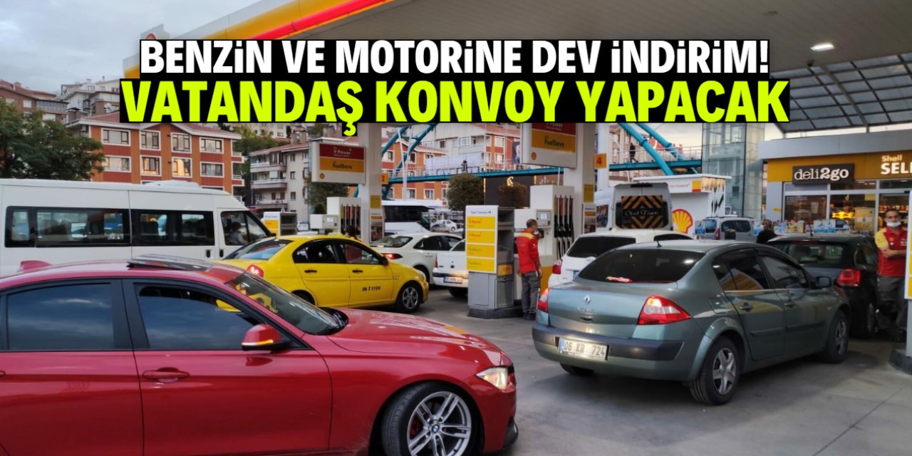 Benzin ve motorine görülmemiş indirim! Vatandaş çok sevinecek