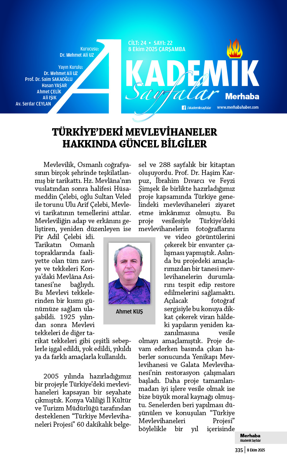 Cilt-24, Sayı-22 8 Ekim 2025