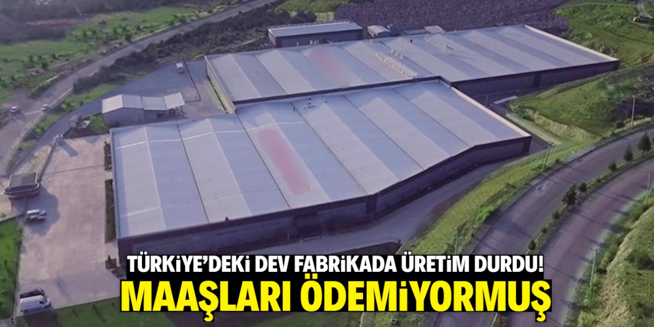 Türkiye'deki dev fabrikada üretim durdu! Maaşlar ödenmiyormuş