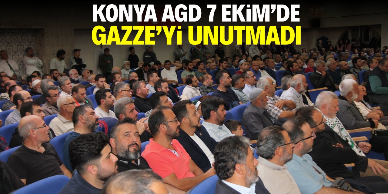 Konya AGD 7 Ekim'de Filistin’i unutmadı