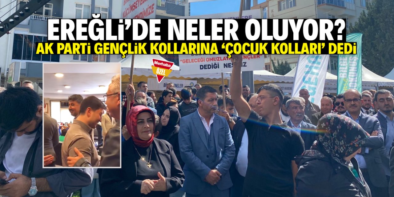 Ereğli karıştı: 'Merhaba çocuk kolları başkanı' ifadesi bardağı taşırdı!