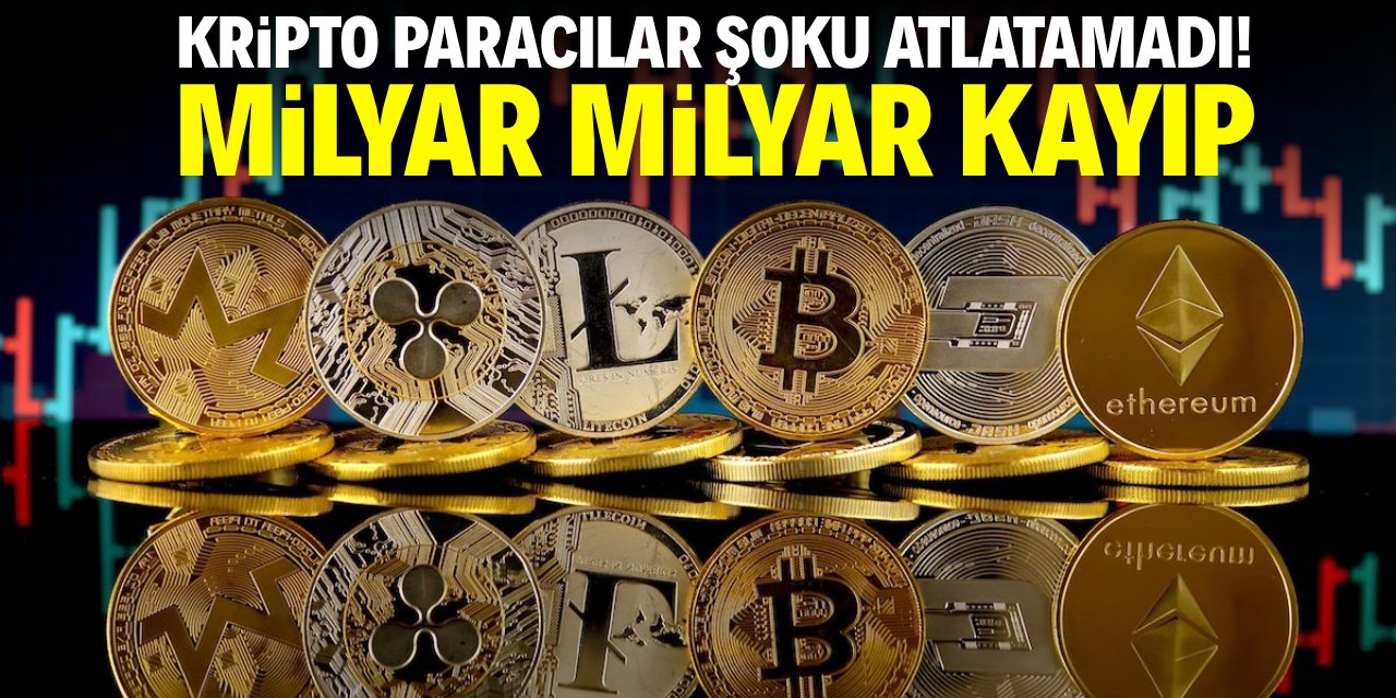 Kripto paracılar şoku atlatamadı! Milyar milyar  kayıp
