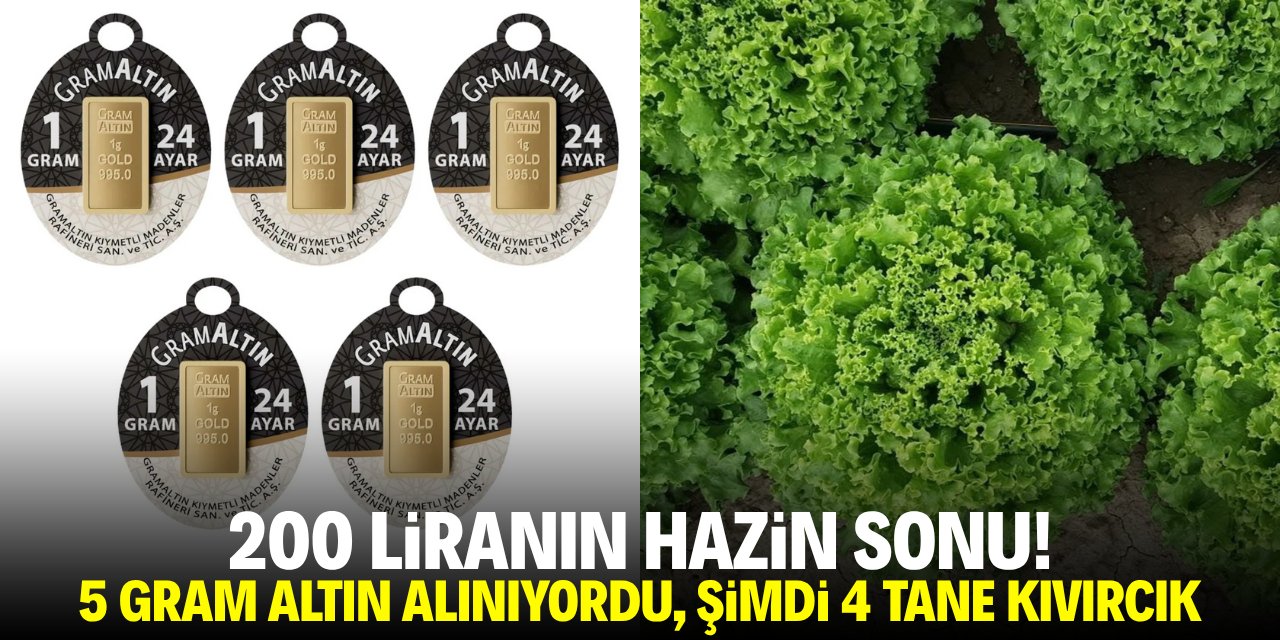200 liranın hazin sonu! 5 gram altın alınıyordu, şimdi 4 tane kıvırcık