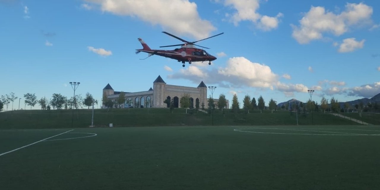 Hastanın imdadına hava ambulansı yetişti