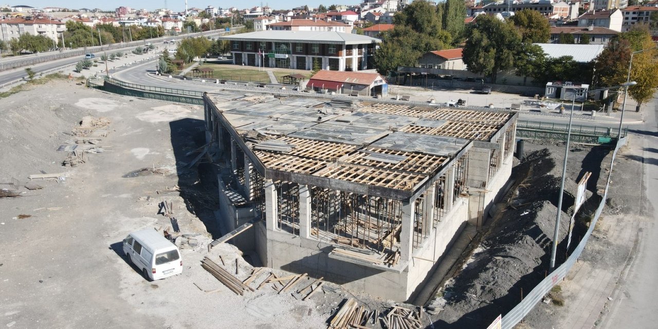 Cihanbeyli'de halk ekmek inşaatı yükseliyor