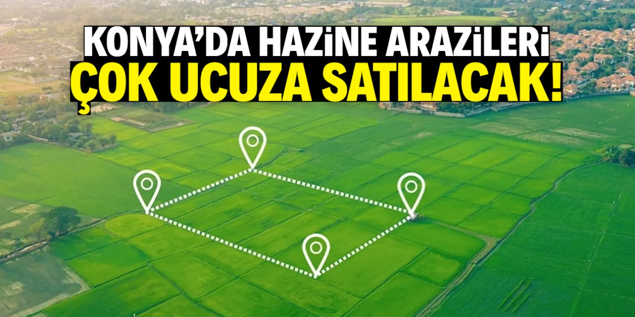 Konya'da hazine arazileri çok ucuza satılacak! Sadece 40 bin TL