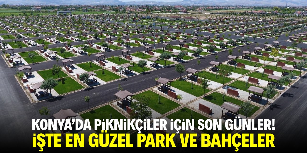 Konya’da piknikçiler için son günler! İşte en güzel park ve bahçeler