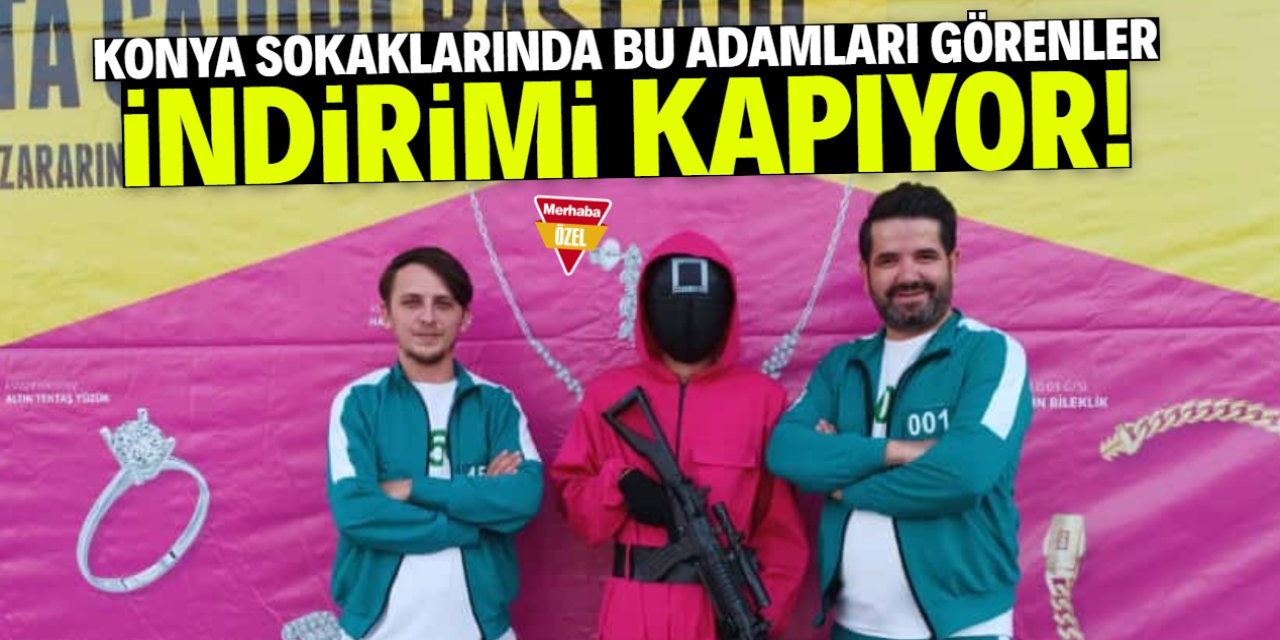 Konya'da 'Squid Game' konseptli kampanya